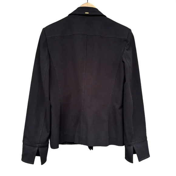 Vintage St. John Sport Black Blazer Jacket Women's Size Small Gold Button - Picture 2 of 6